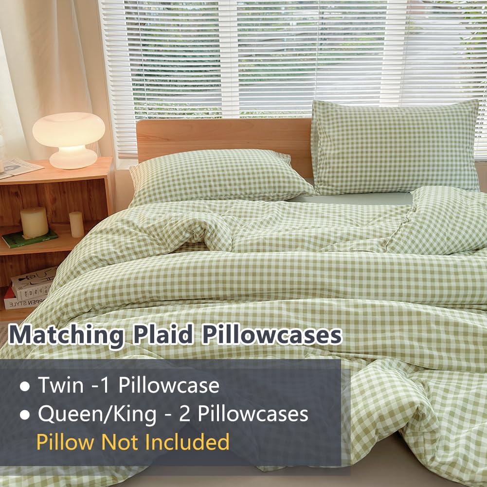 BTERAZ Checkered Comforter Set