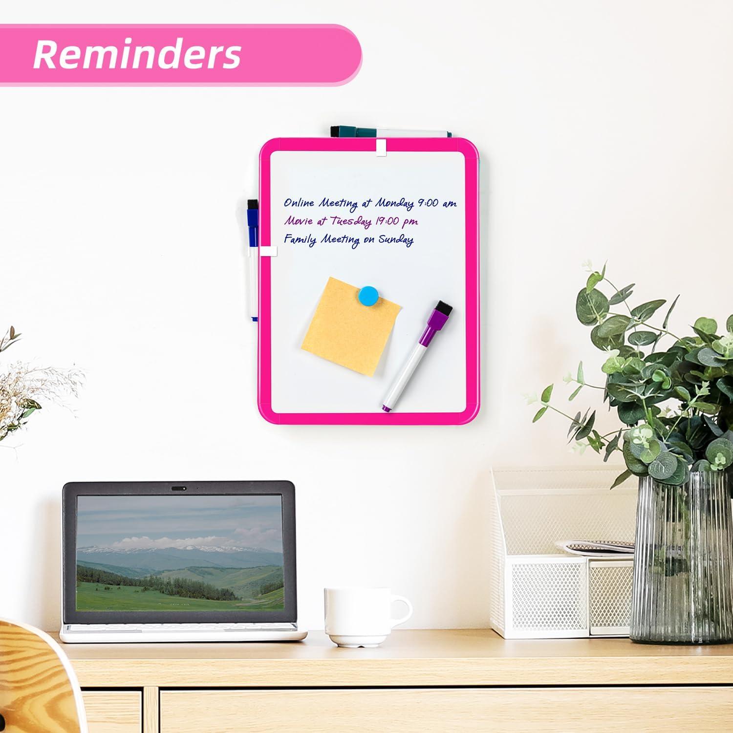 VUSIGN Small Dry Erase Whiteboard, 8.5 x 11 Inches White Board for Kids, Students, Fridge, Locker, Mini Dry Erase Board