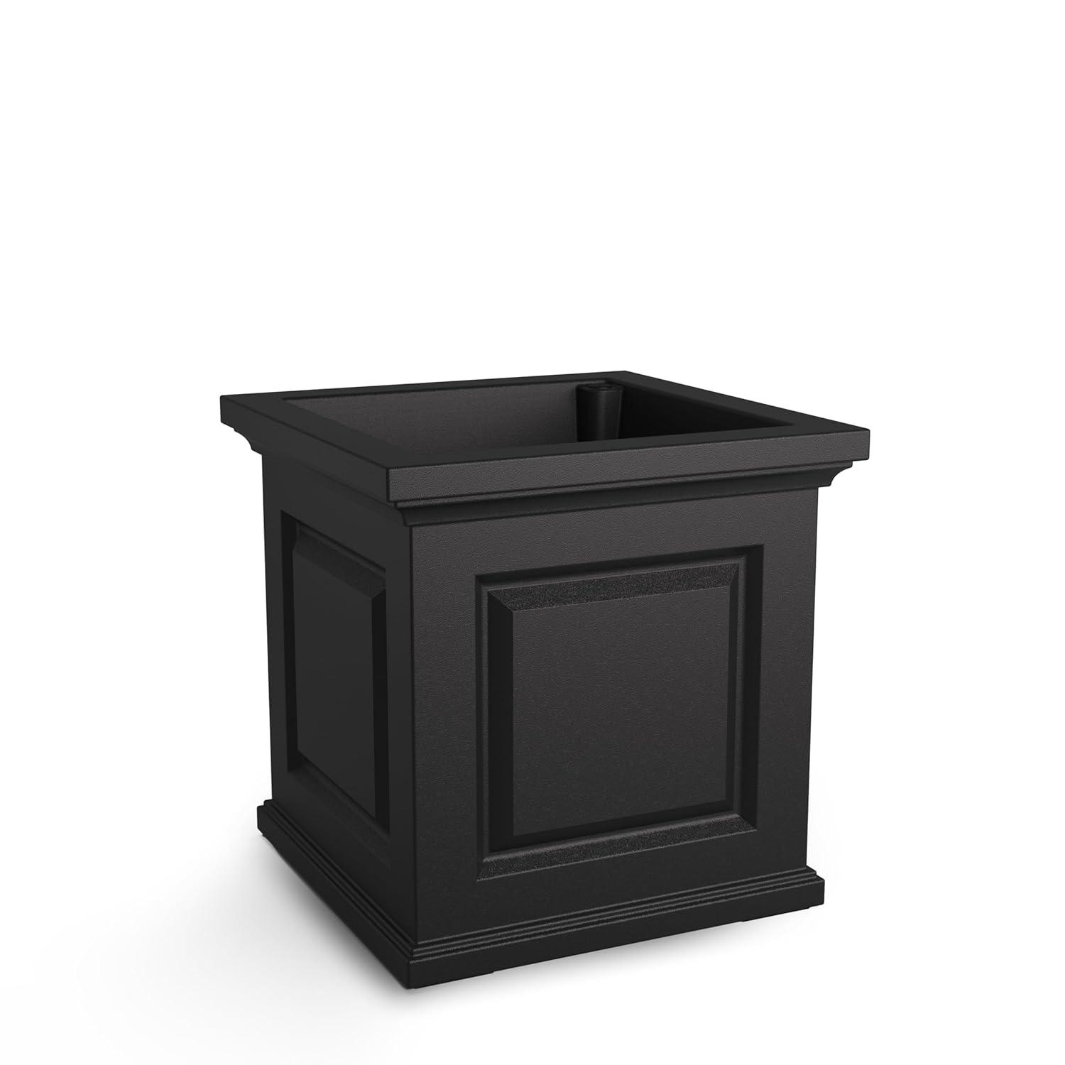 Mayne Inc. Nantucket Square Resin Planter Box with Water Reservoir
