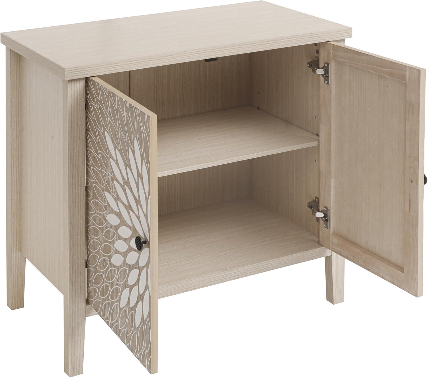 Alcott Hill® 2-door Accent Cabinet With An Adjustable Shelf And Exquisite Creative Carving