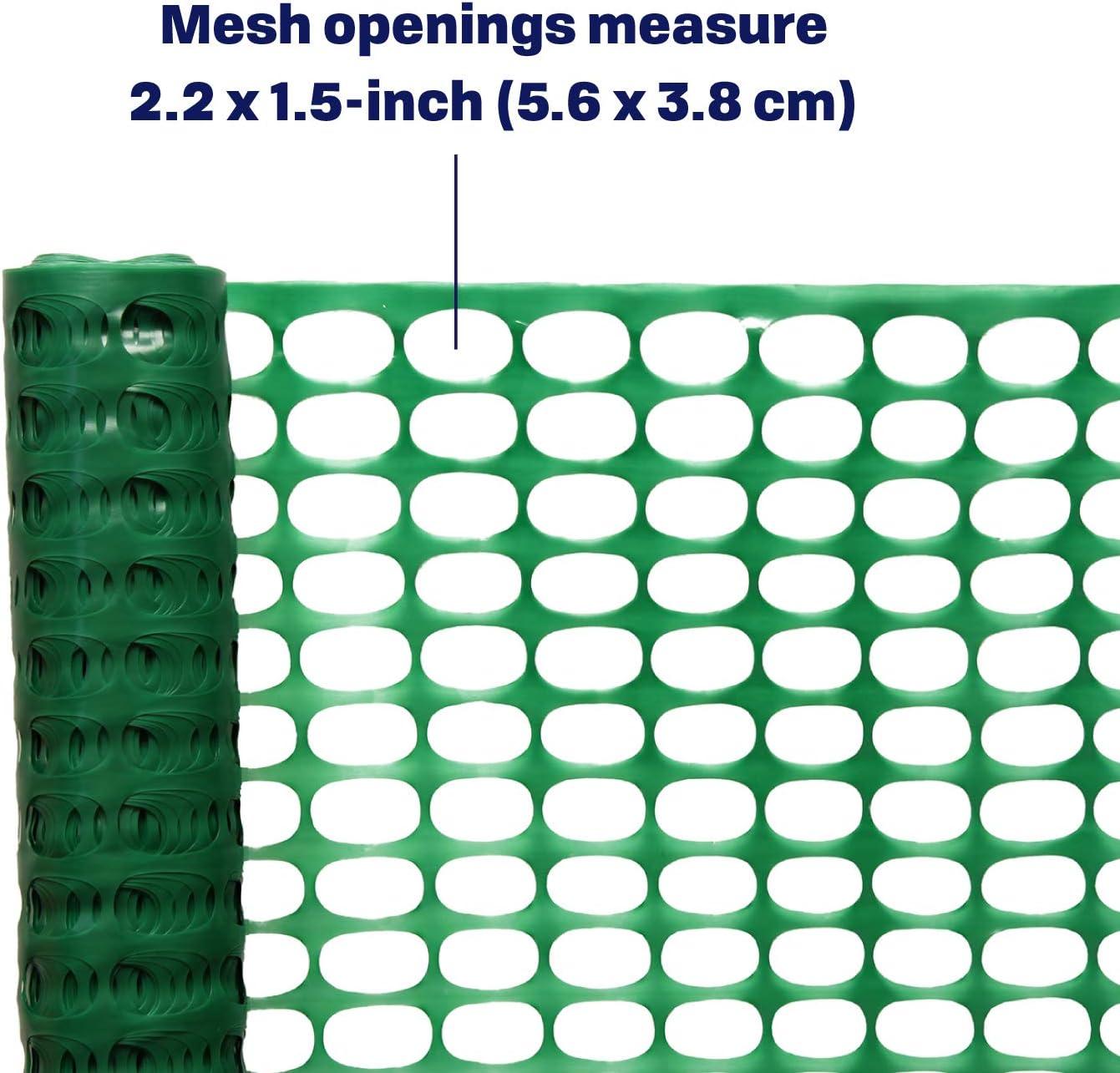 Green 4ft x 100ft Plastic Temporary Safety Fence Roll