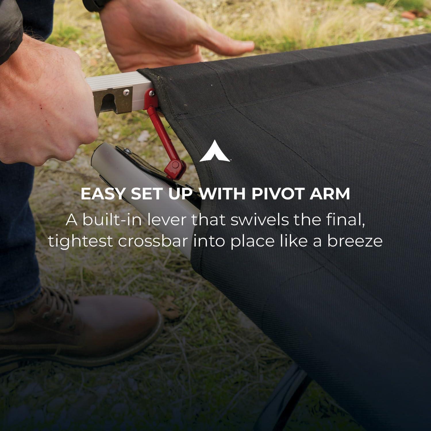TETON Sports Outfitter XXL Camping Cot, Portable, Folding Camp Cot Holds Up to 600 lbs