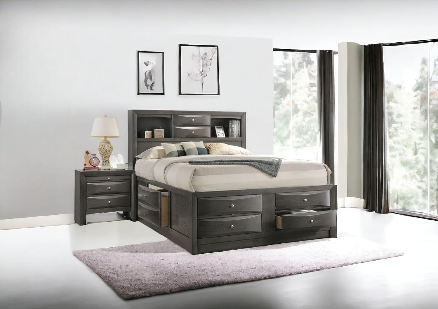 Wildon Home® Elyne Bookcase Storage Bed