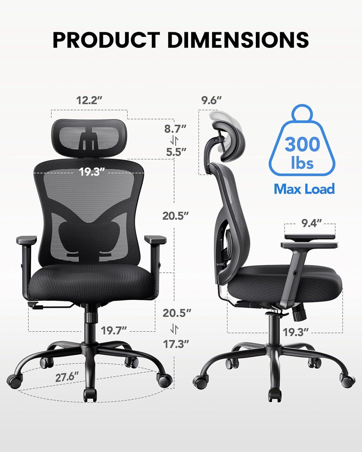 Black Mesh High Back Executive Swivel Office Chair