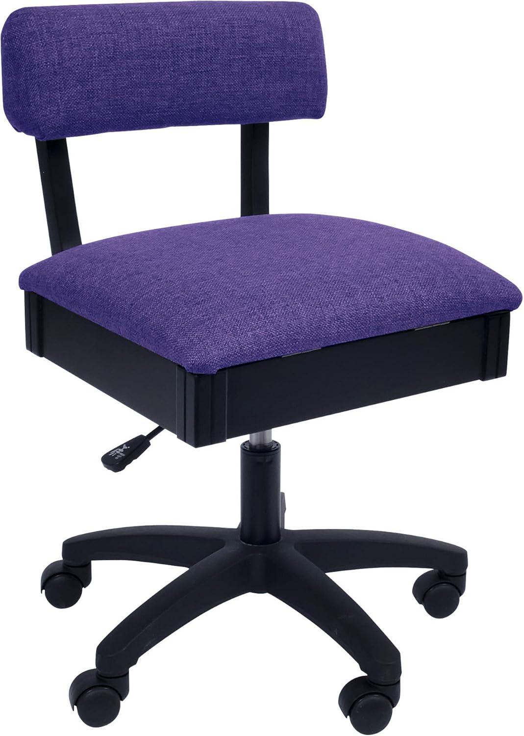Adjustable Height Hydraulic Sewing Chair with Under Seat Storage by Arrow Classic Sewing Furniture