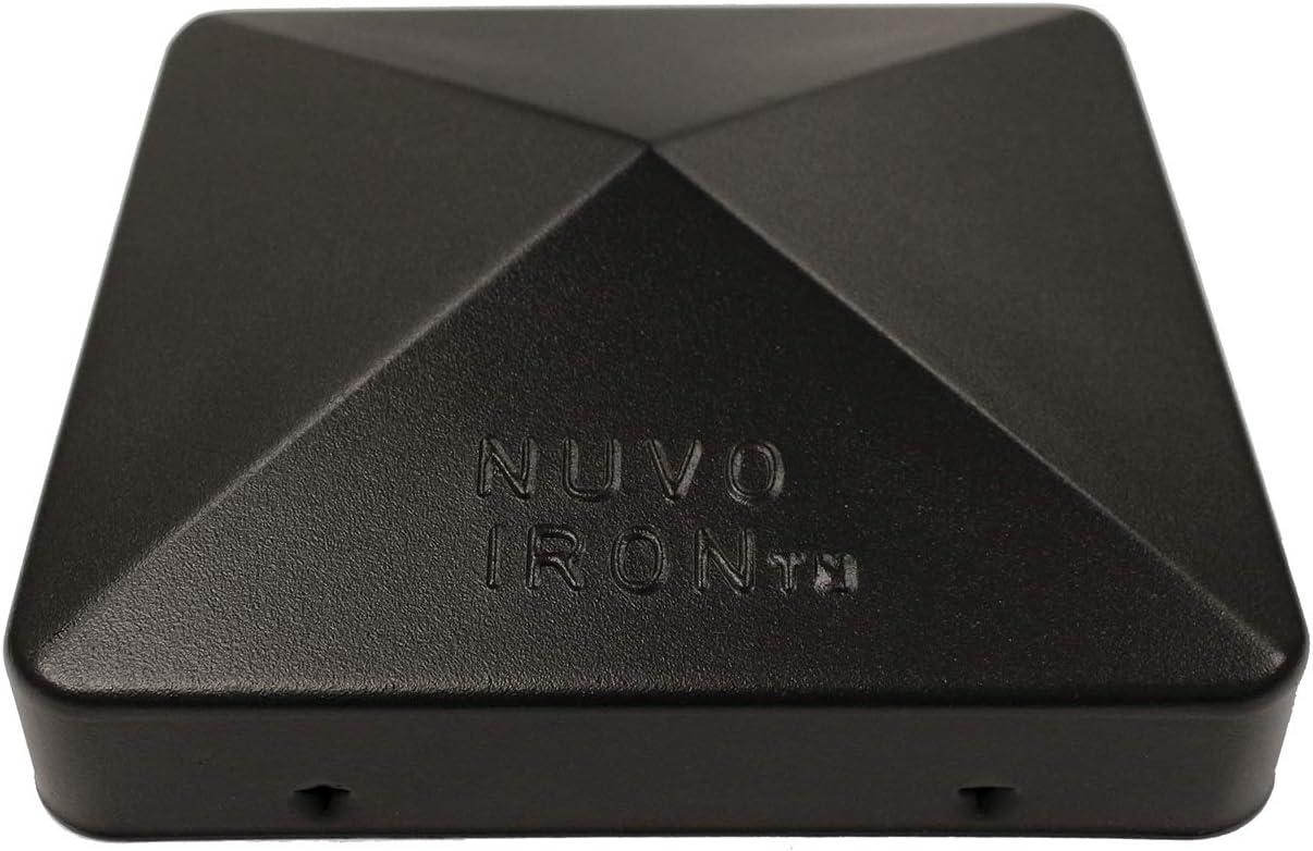 Nuvo Iron Easy-Cap Pyramid Post Caps - Black (PCP12BLK)