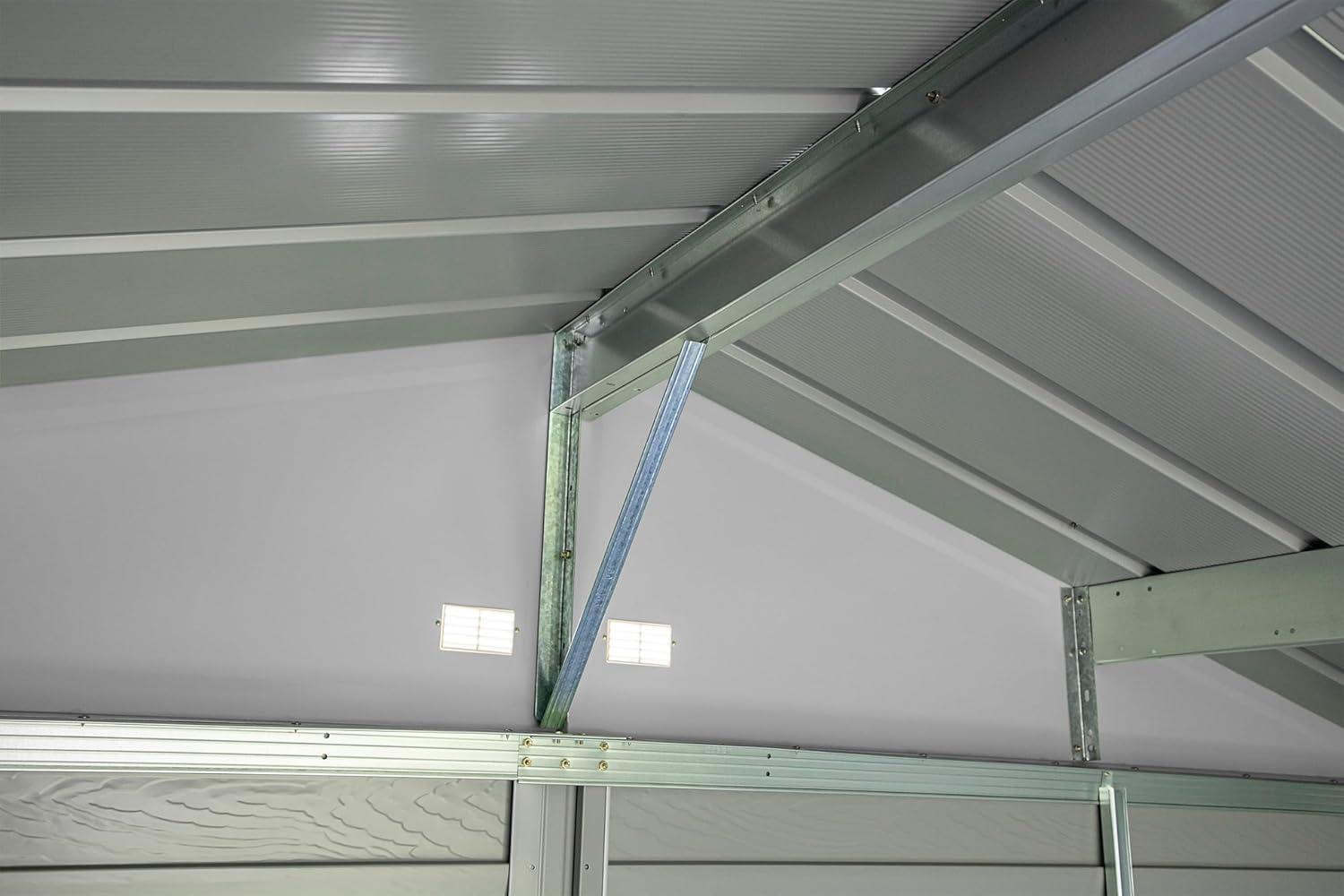 10 ft. W x 14 ft. D Steel Horizontal Storage Shed