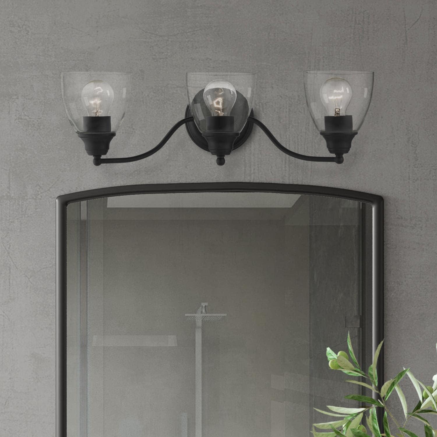 Livex Lighting Montgomery 3 - Light Vanity in  Black