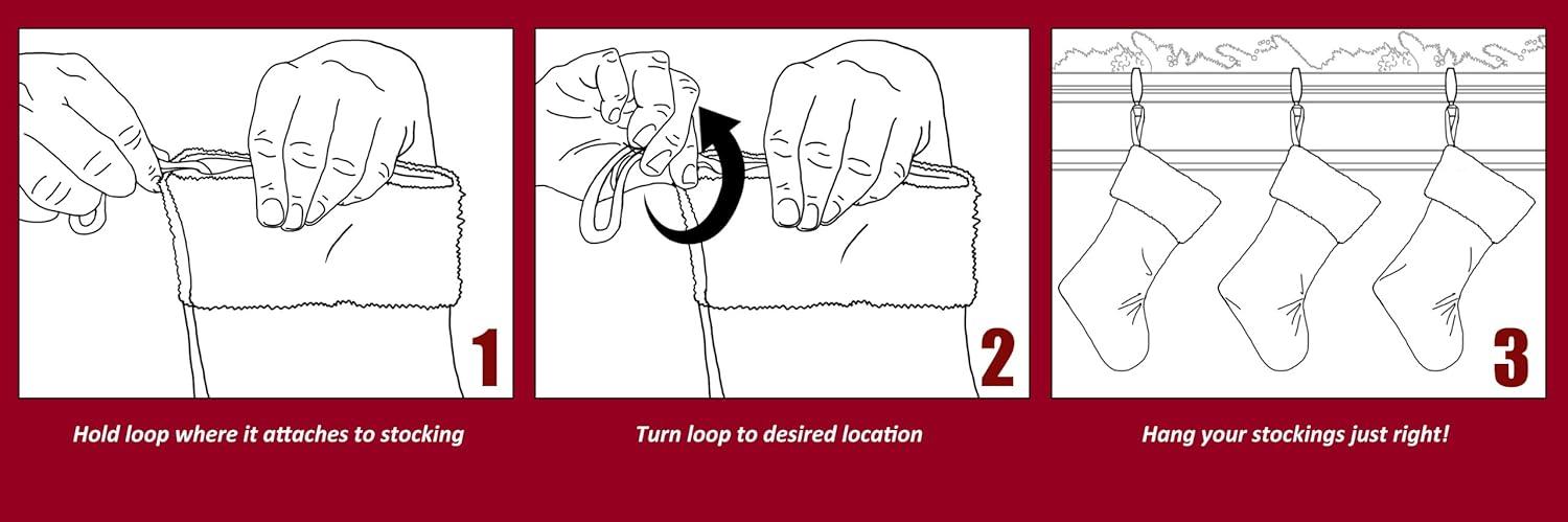 Haute Decor Hangright Adjustable Christmas Stocking