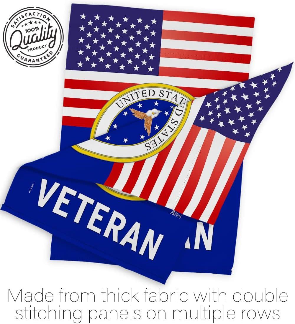 Americana Home & Garden G142620-BO 13 x 18.5 in. US Air National Guard Veteran Garden Flag with Armed Forces Double-Sided Decorative Vertical Flags House Decoration Banner Yard Gift