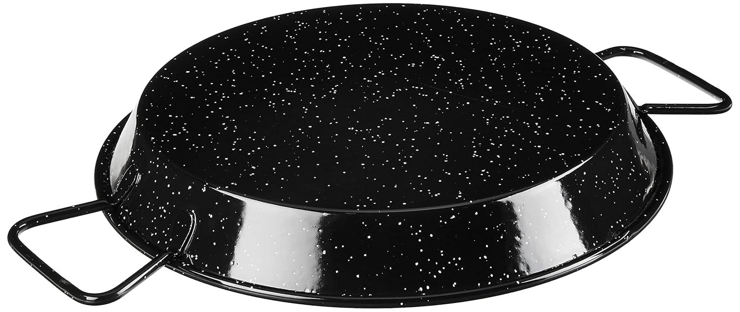 Ancient Cookware Enameled Cast Iron Paella Pan
