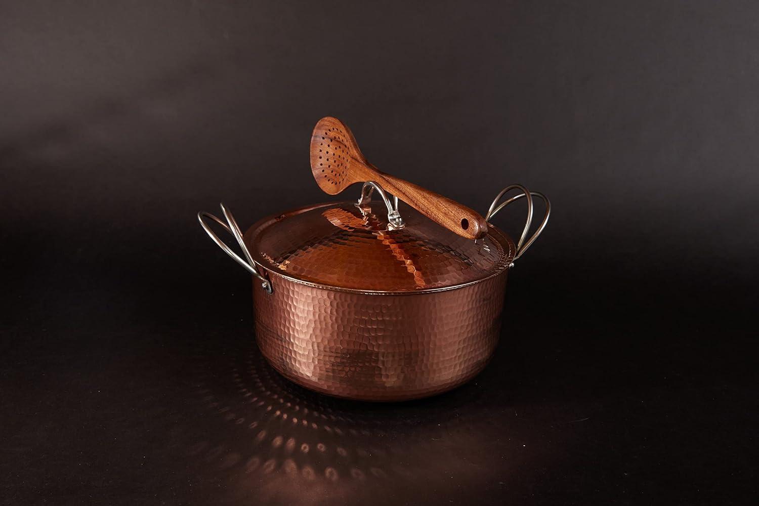 Sertodo Copper Beautiful and Big Copper Dutch Ovens, 12 quart