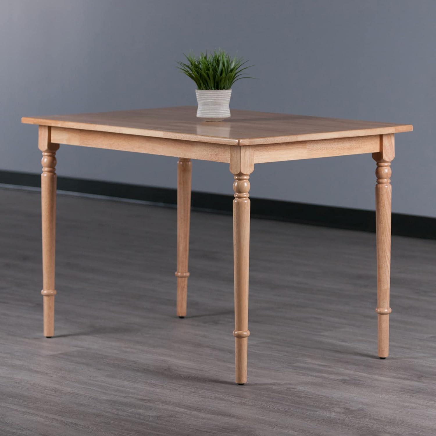 Ravenna Dining Table Natural - Winsome: Solid Wood, Farmhouse Style, Seats Six