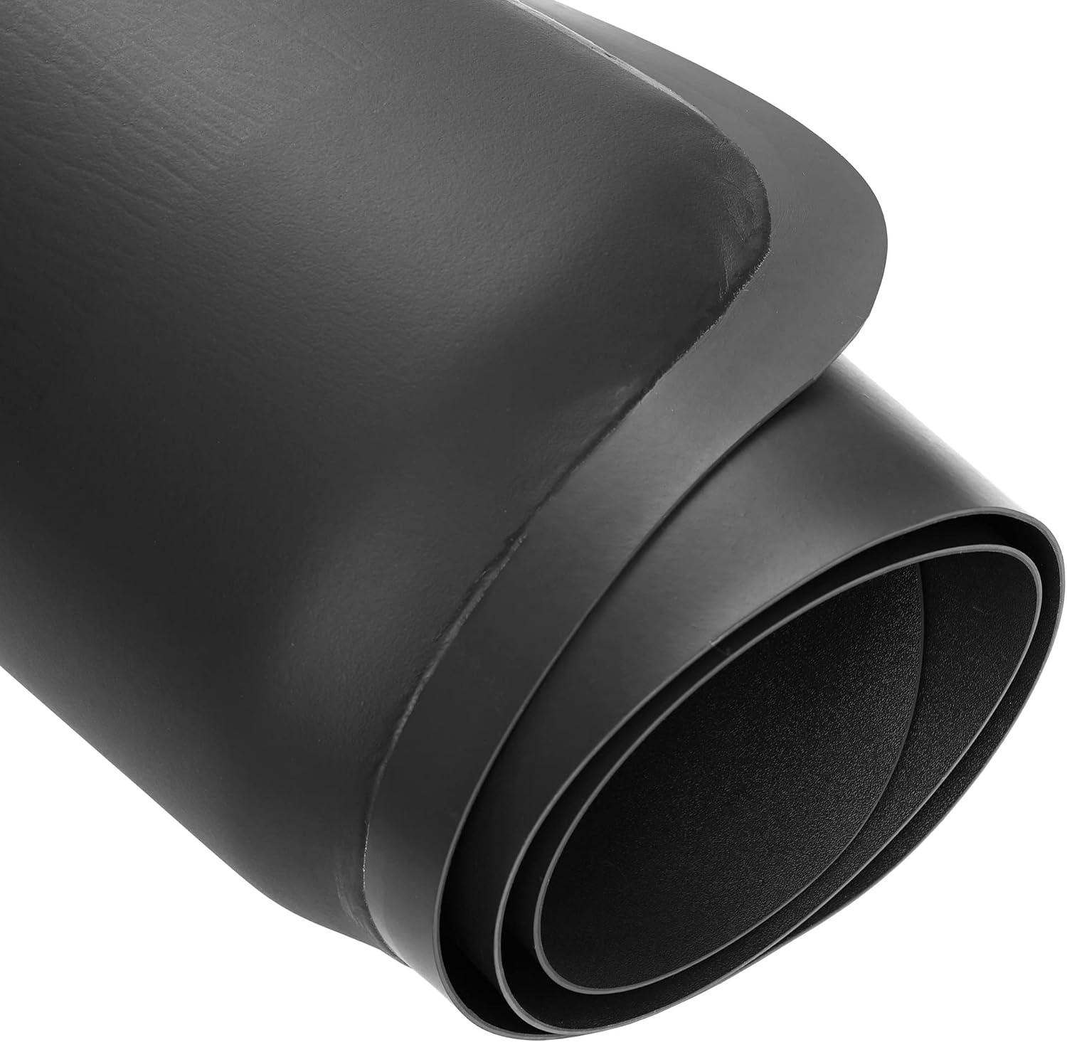 Saloniture 3 ft. x 4 ft. Salon & Barber Shop Chair Anti-Fatigue Mat - Black Semi Circle - 5/8" Thick