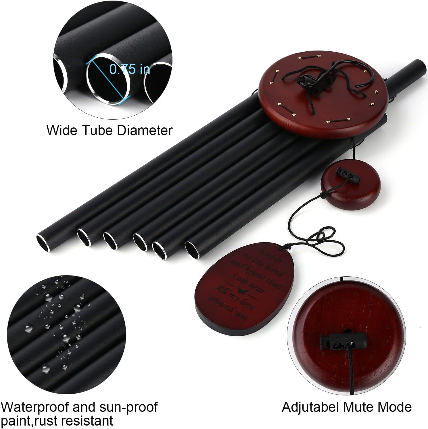 Sympathy Gifts for Loss of Loved One 32" Memorial Wind Chimes for Loss of Loved One Bereavement Condolence Gifts Sympathy Windchimes Memory Wind Chime with Memorial Card