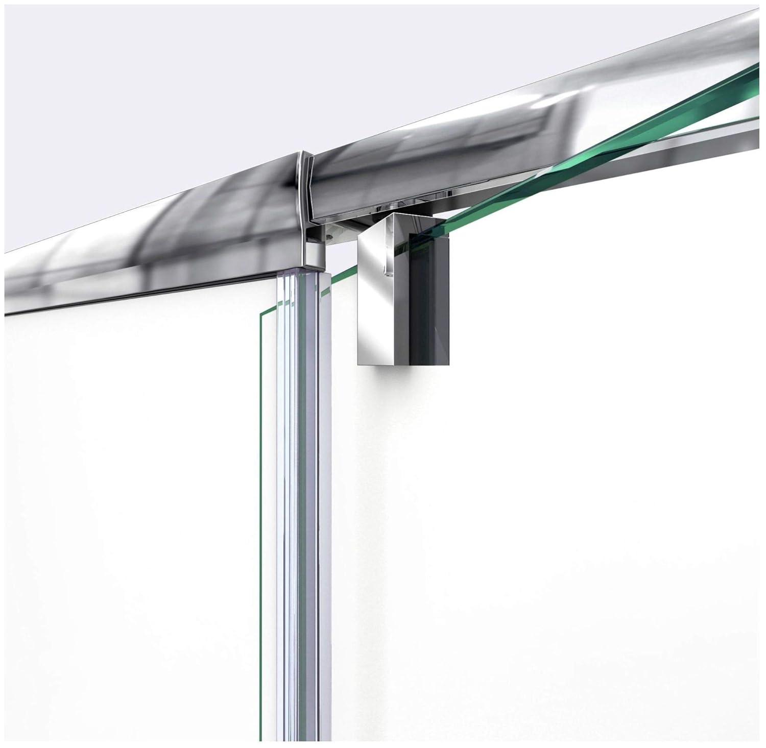 DreamLine Flex 36.44" W x 34.5" D x 72" H Framed Rectangle Pivot Shower Enclosure SHDR-2234340-RT-01