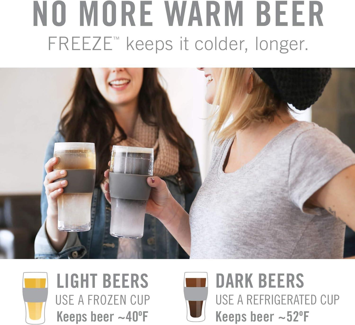 Beer FREEZE Cooling Cup in Grey