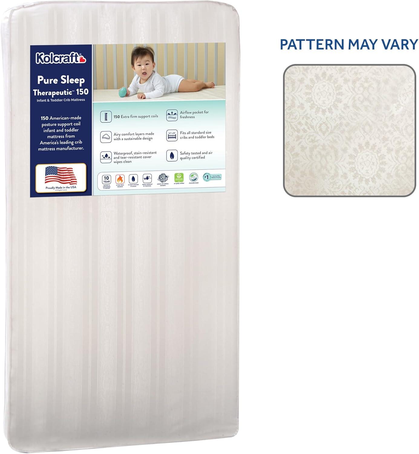 Kolcraft Pure Sleep Therapeutic 150 Baby Crib/Toddler Mattress