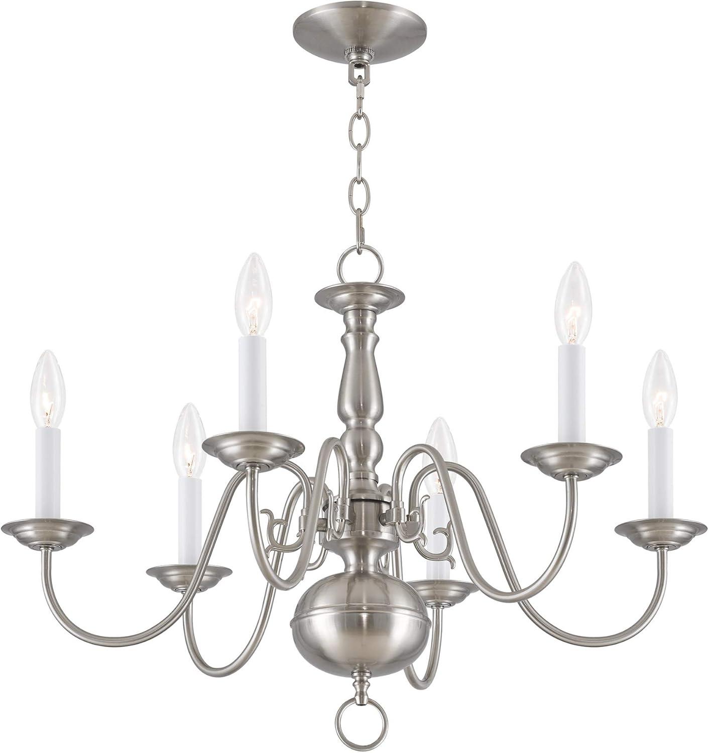 Livex Lighting - Williamsburgh - 6 Light Chandelier in Traditional Style - 24