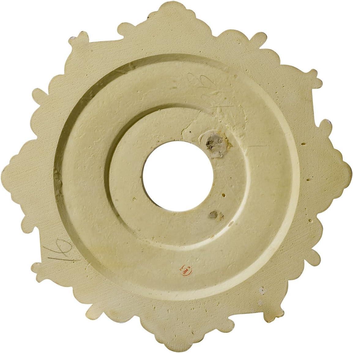 18" Primed Riley Circle Ceiling Medallion, Moisture & Rot Resistant