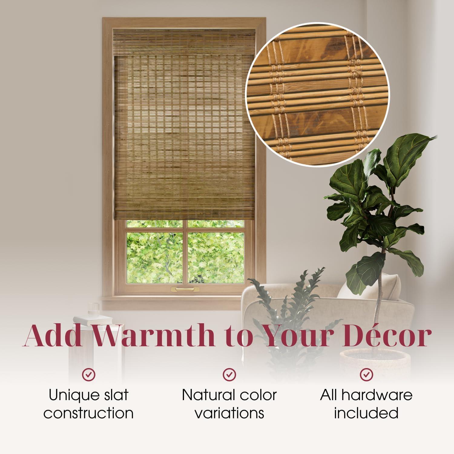 Dali Native Sheer Bamboo Roman Shades