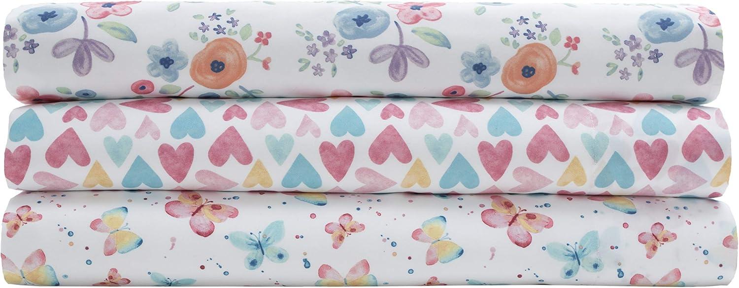 Mallary by Matthew Kids Super-Soft 100% Microfiber Print Sheet, Floral Print, Twin