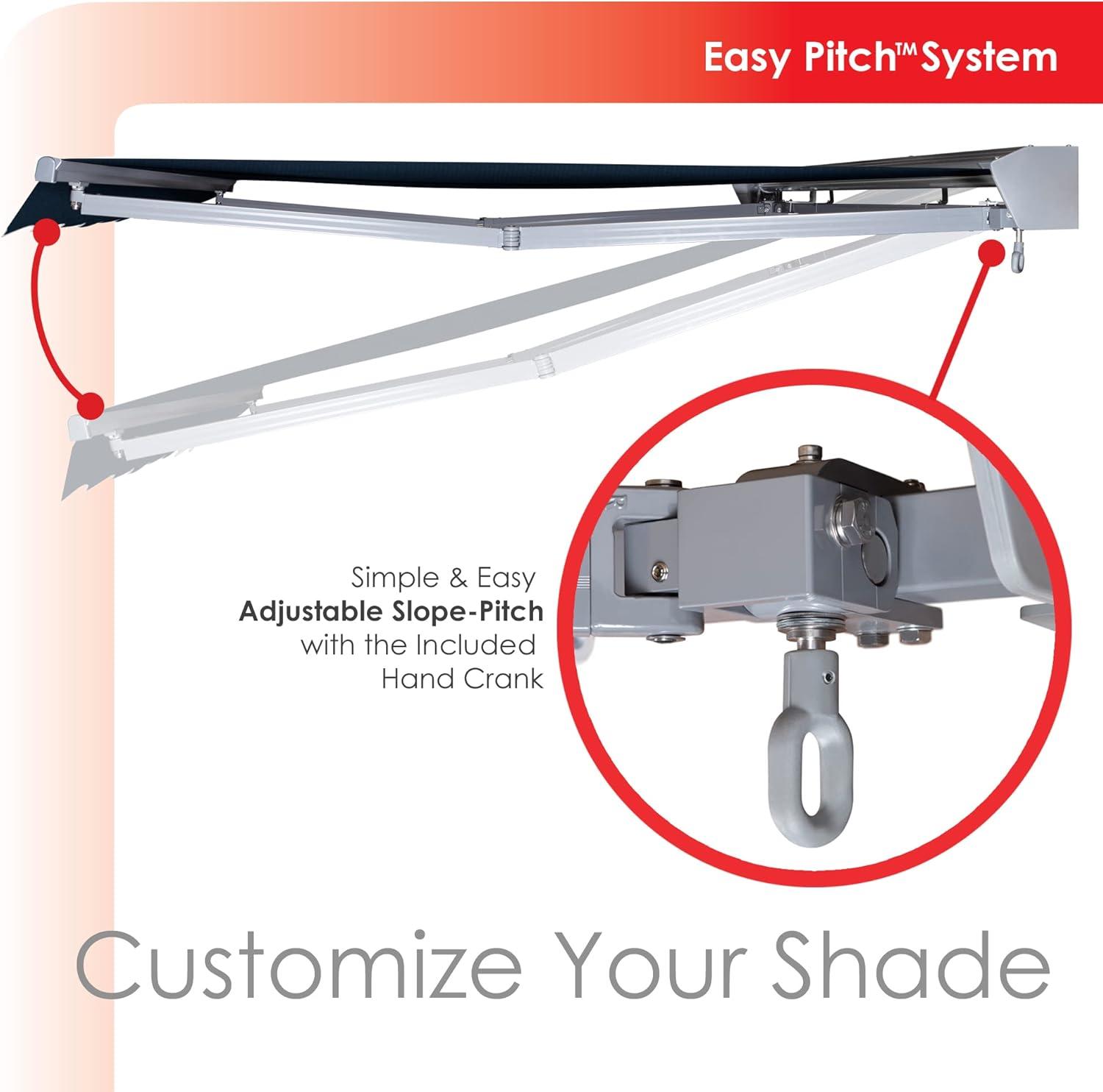 Classic Motorized Retraction Slope Patio Awning