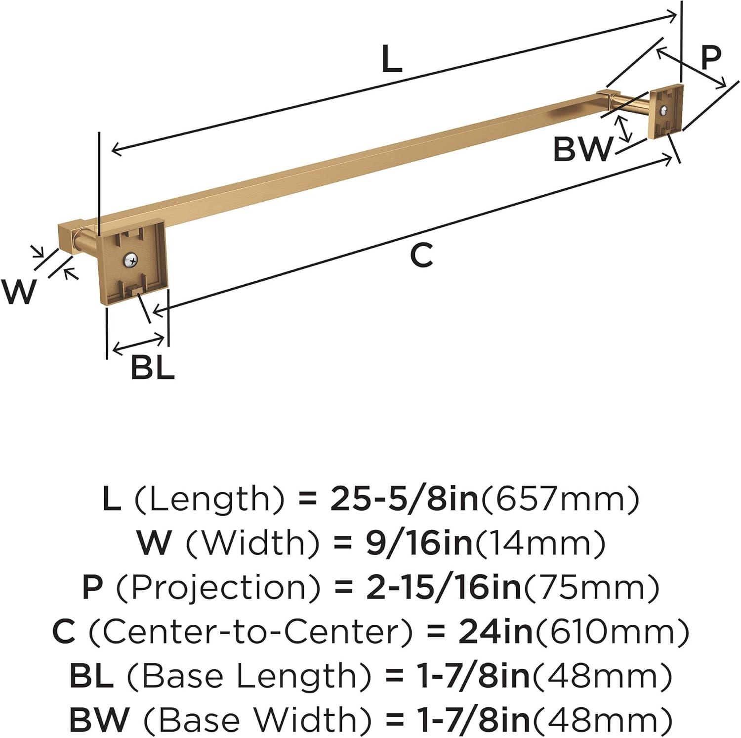 Appoint 25.87" Wall Mounted Towel Bar