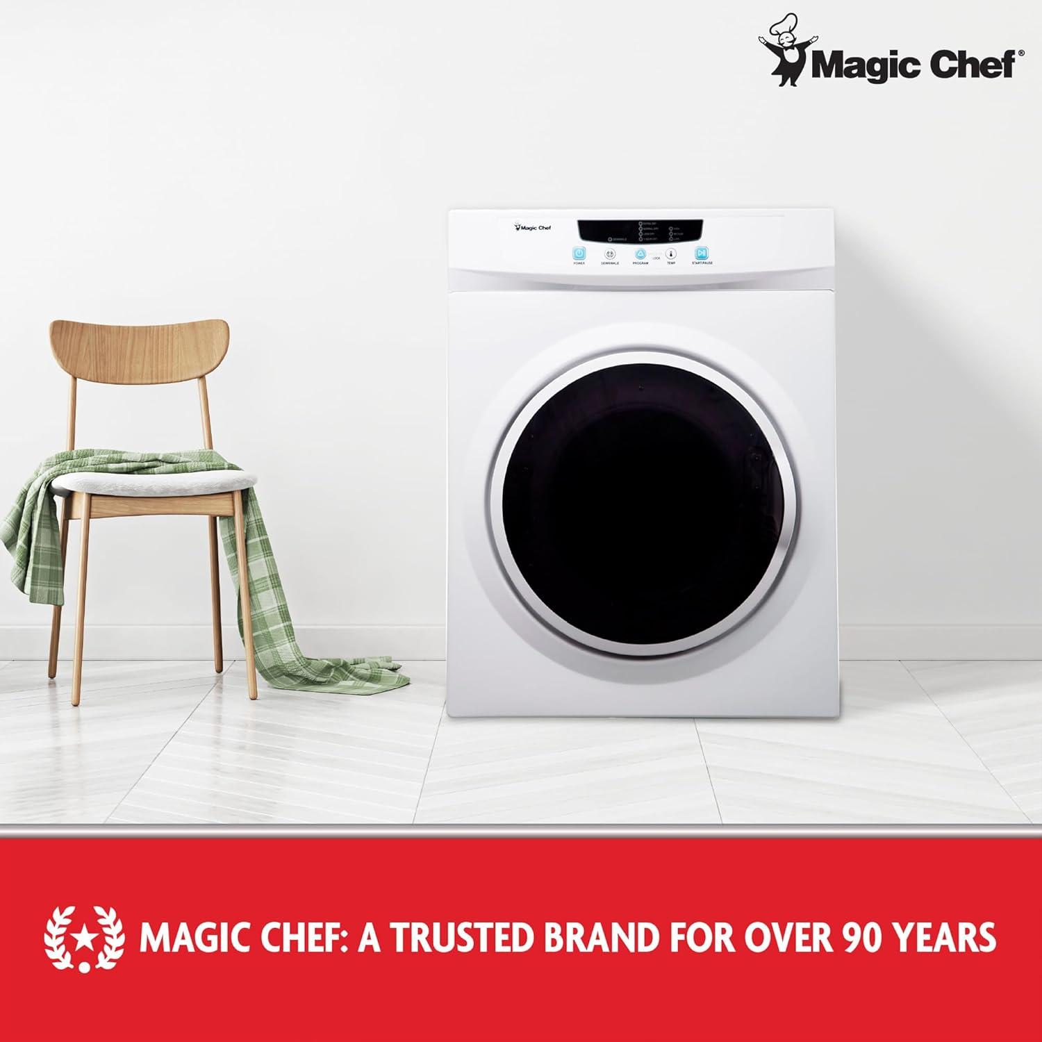 Magic Chef 3.5 Cu. ft. Compact Electric Dryer, White