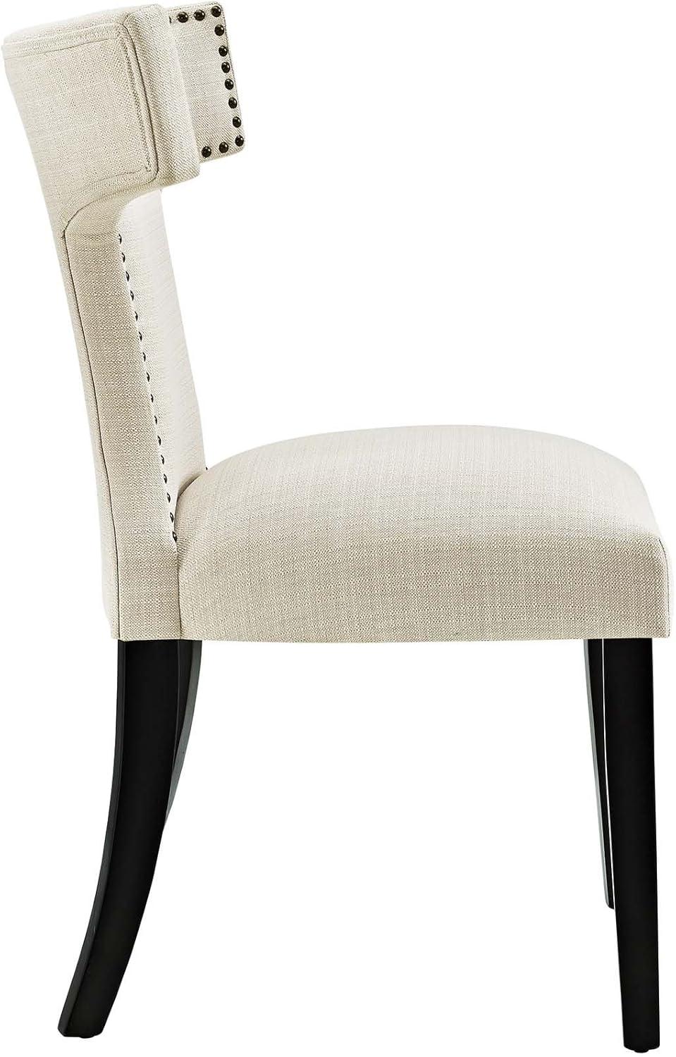 Set of 2 Curve Dining Side Chair Fabric - Modway