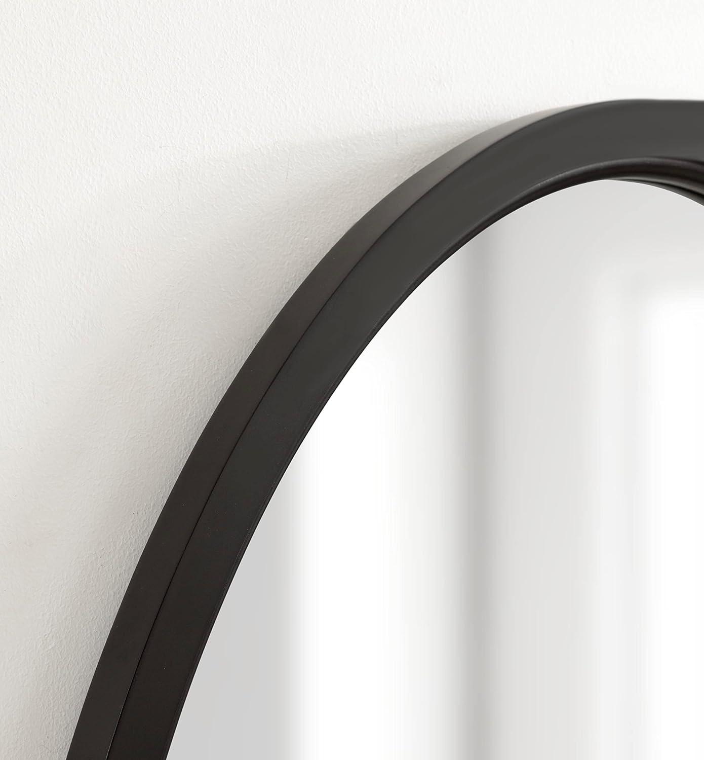 Kate and Laurel Hogan MDF Oval, 24x36, Black