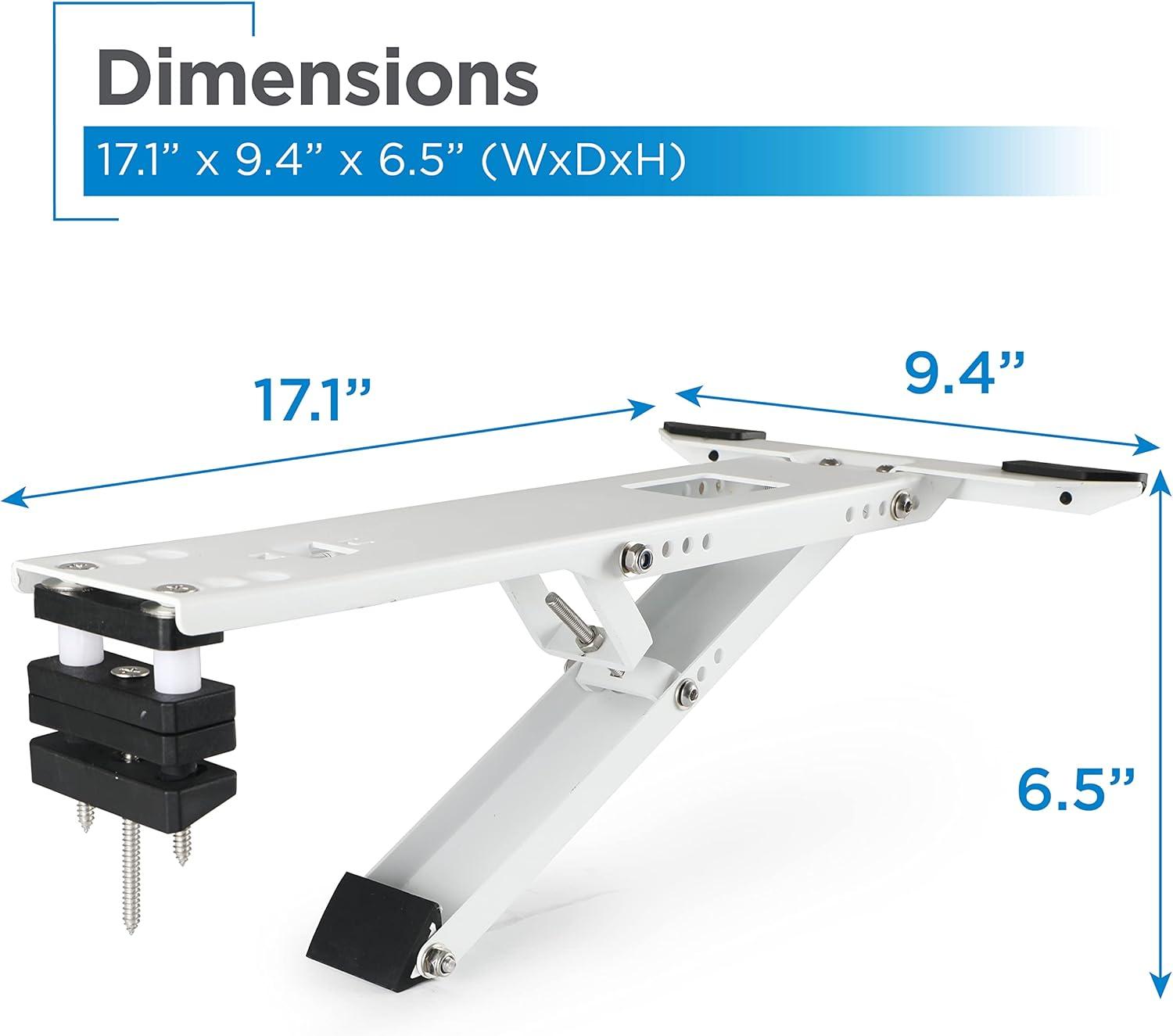 Heavy Duty White Steel Window Air Conditioner Support Bracket