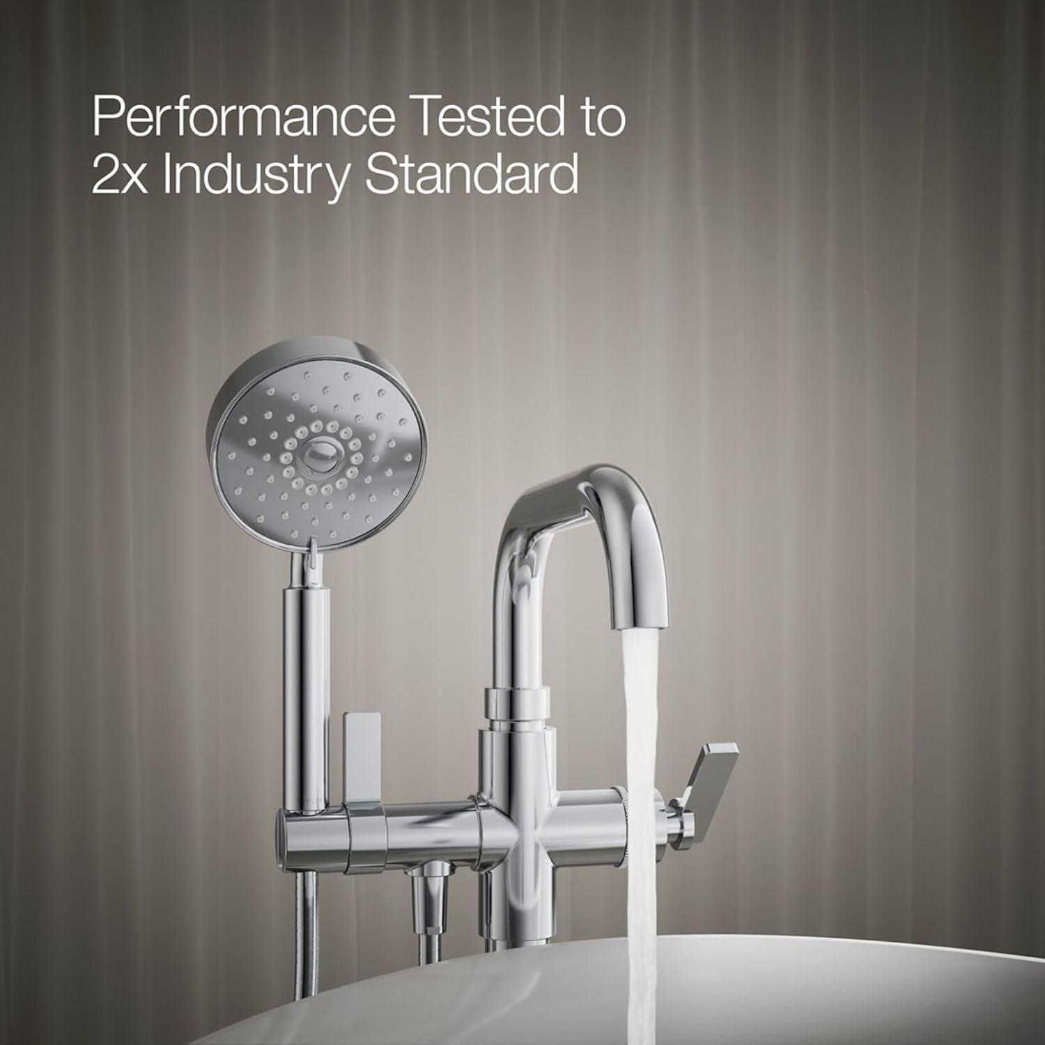 Castia by Studio McGee Floor-Mount Bath Filler Trim with Handshower