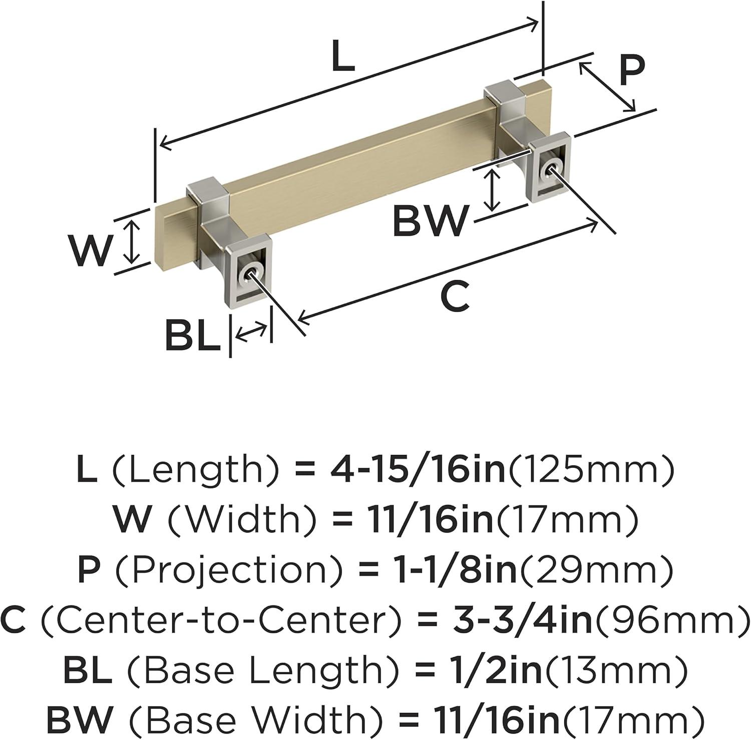 Amerock Overton Split Finish Cabinet or Drawer Pull