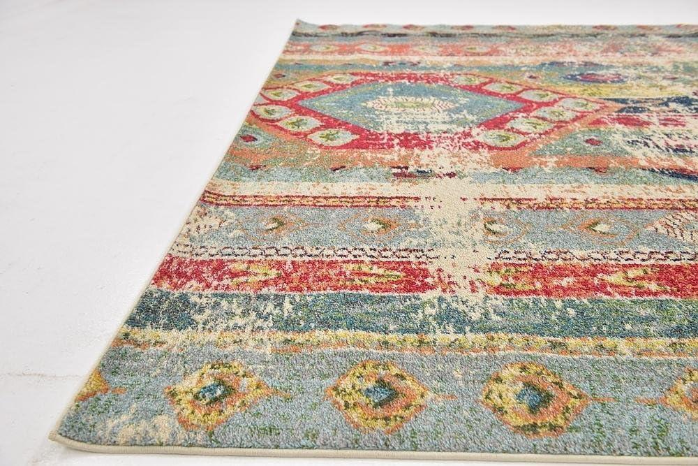 Unique Loom 9' 0 x 12' 2 Blue Sedona Yellowstone Area Rug