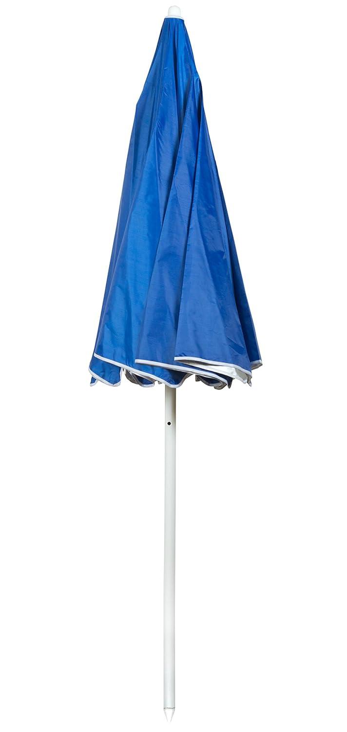 Trademark Innovations Beach and Sports Ocean Blue 6.5-ft. Portable Umbrella