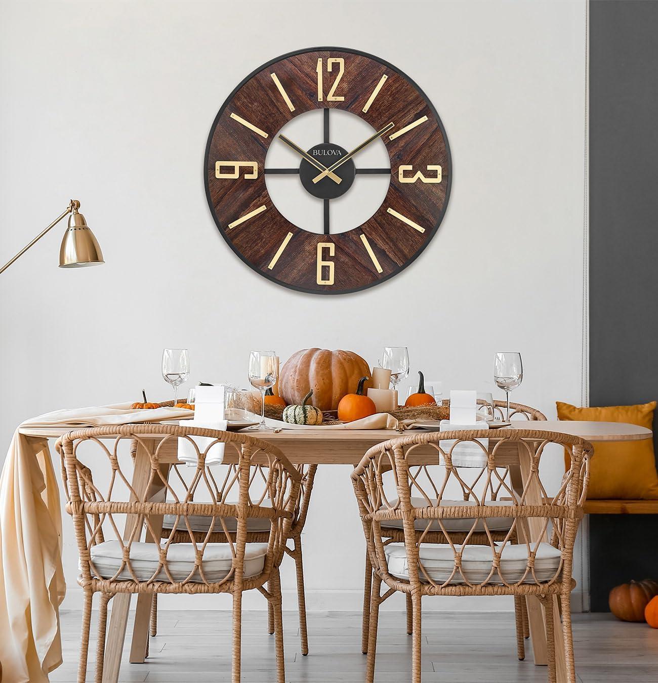Bulova Wood Wall Clock