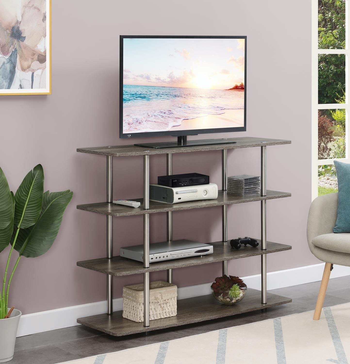 Convenience Concepts Designs2Go XL Highboy 4 Tier TV Stand, Multiple Finishes