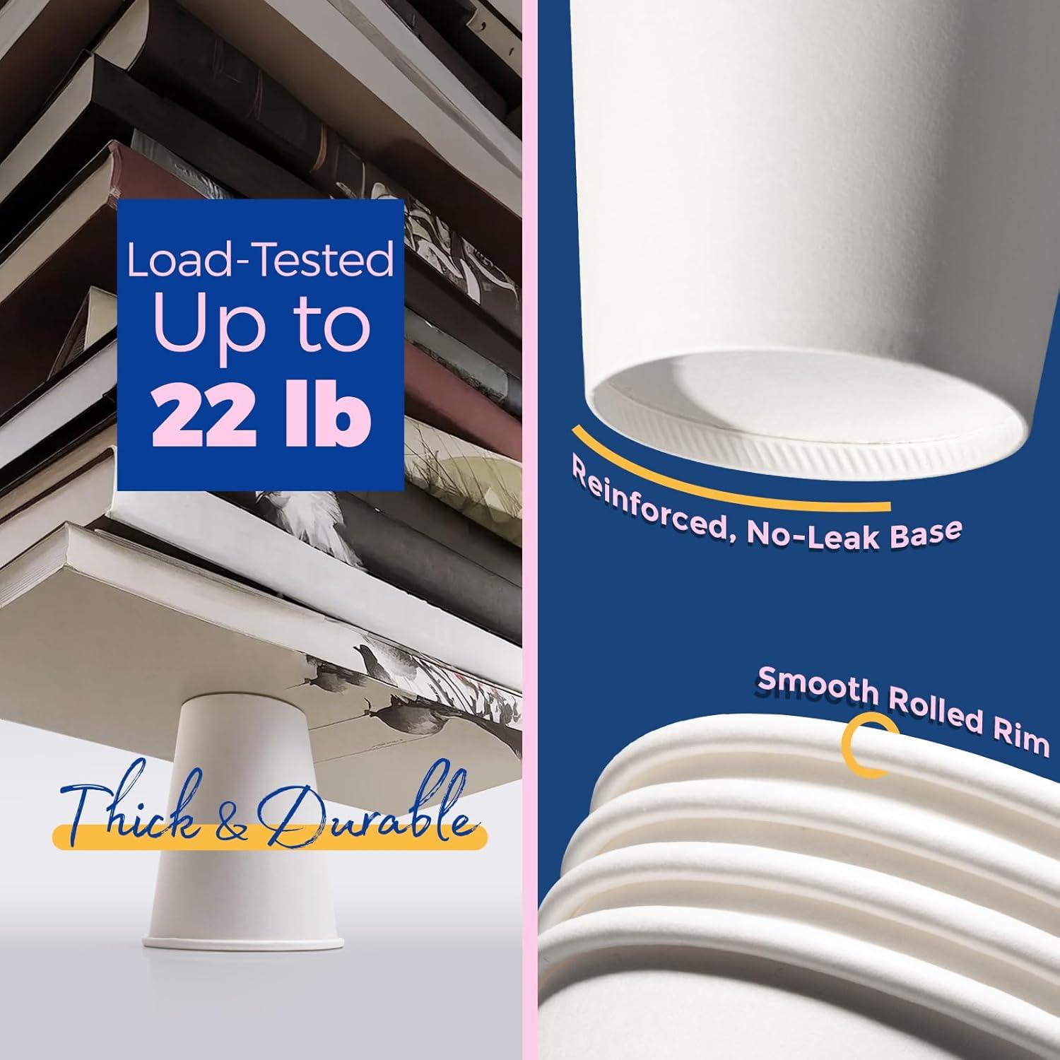 FAST APPLIANCES LLC Paper Cups,Cups,Disposable Cups 100 Pack 12 Oz Leak-Proof Coffee Cups With Lids And Sleeves Disposable Paper To Go Hot Coffee Cups For Home, Business, Office, Cafes And Parties