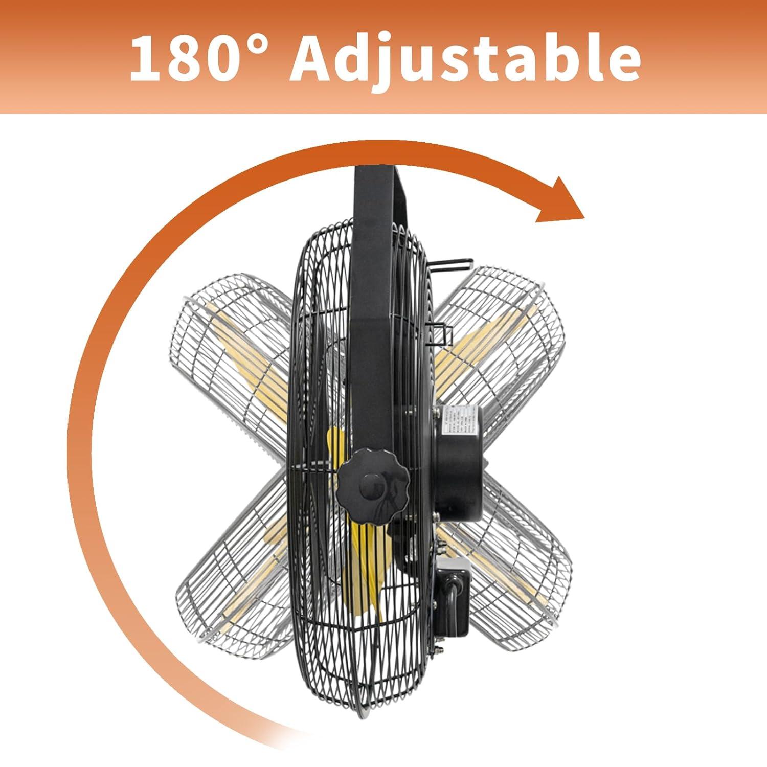 1.78 in. 4-Speeds Personal Fan in White, 10000mAh Portable Neck Fan, Rechargeable, 360° All Around Cooling