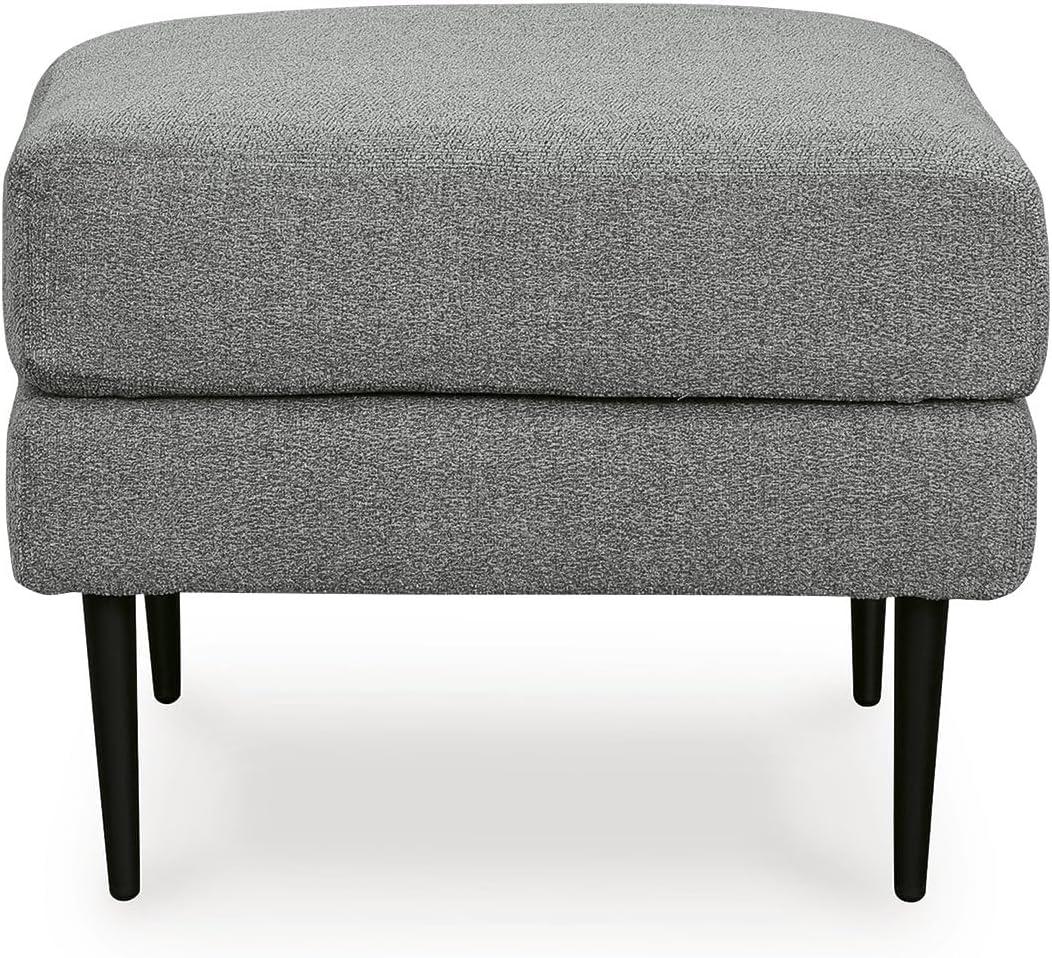 Signature Design by Ashley Contemporary Hazela Ottoman Chenille Charcoal