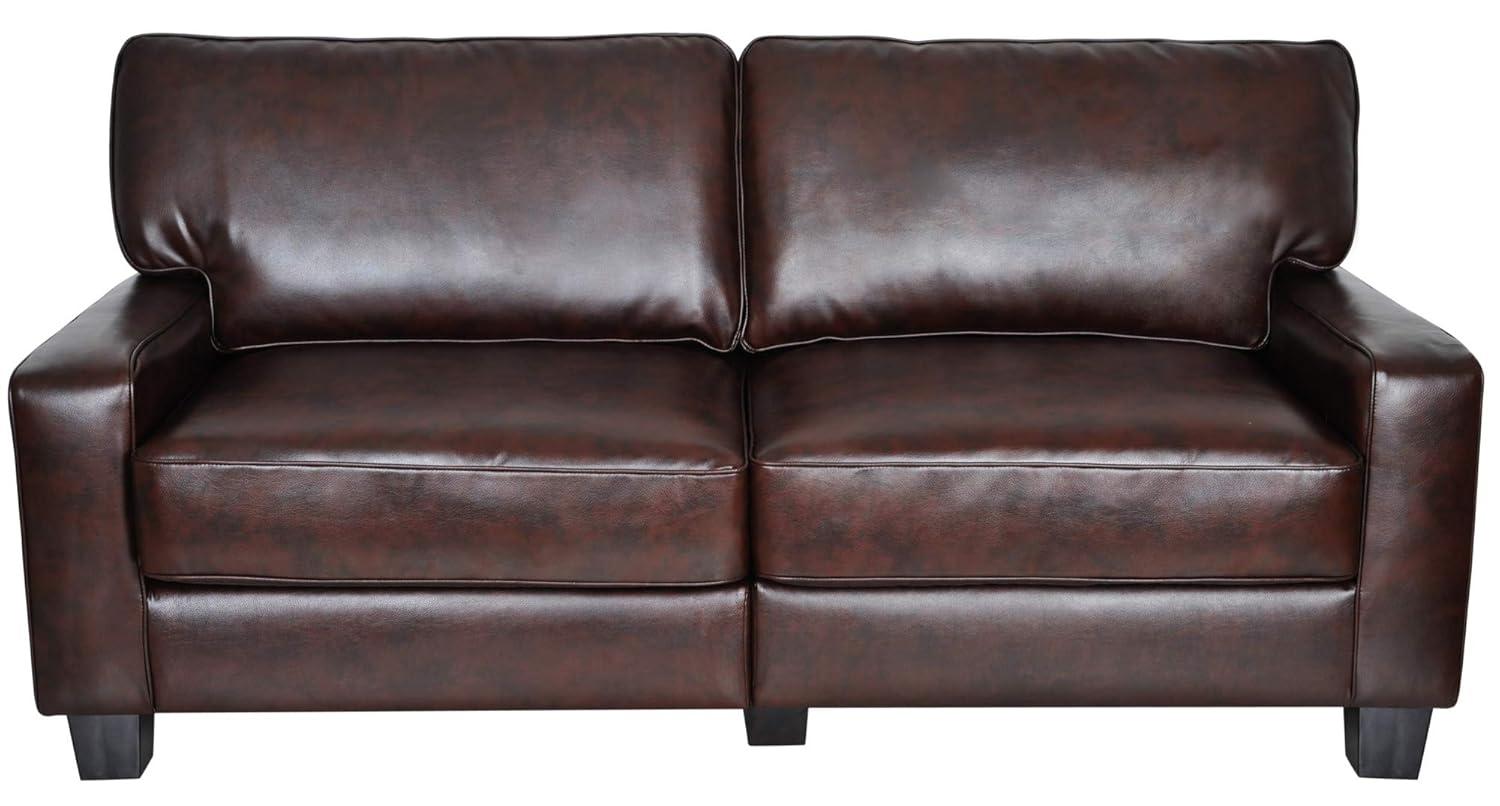 Serta Palisades Upholstered Tool-Free Assembly Square Arm 73" Sofa