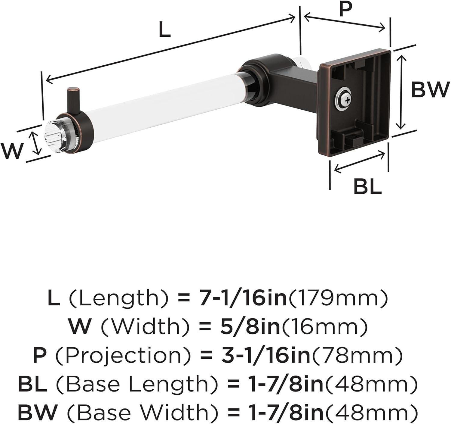 Amerock Glacio Wall Mount Toilet Paper Holder BH36061CORB