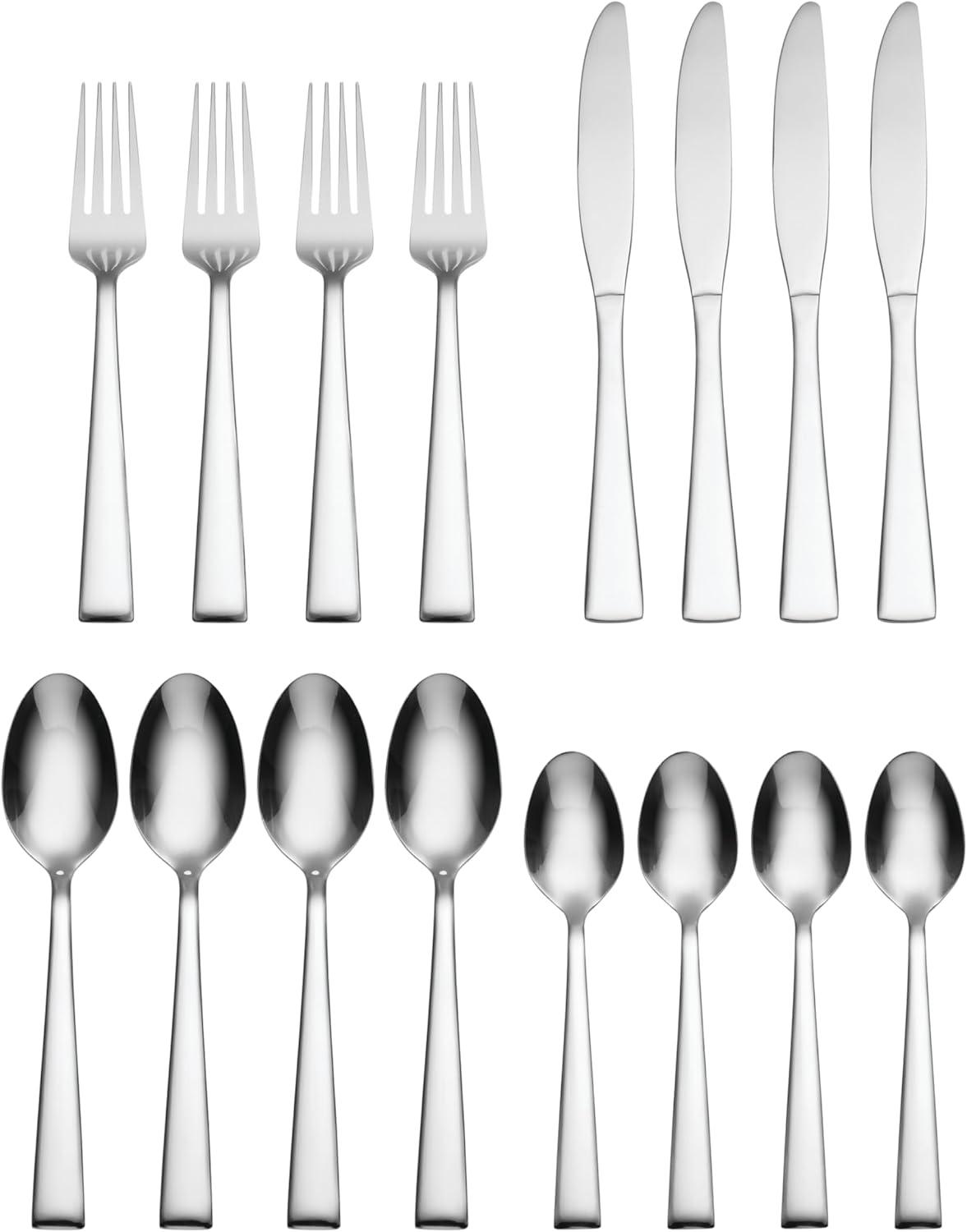 Catalina Polished Stainless Steel 16-Piece Flatware Set