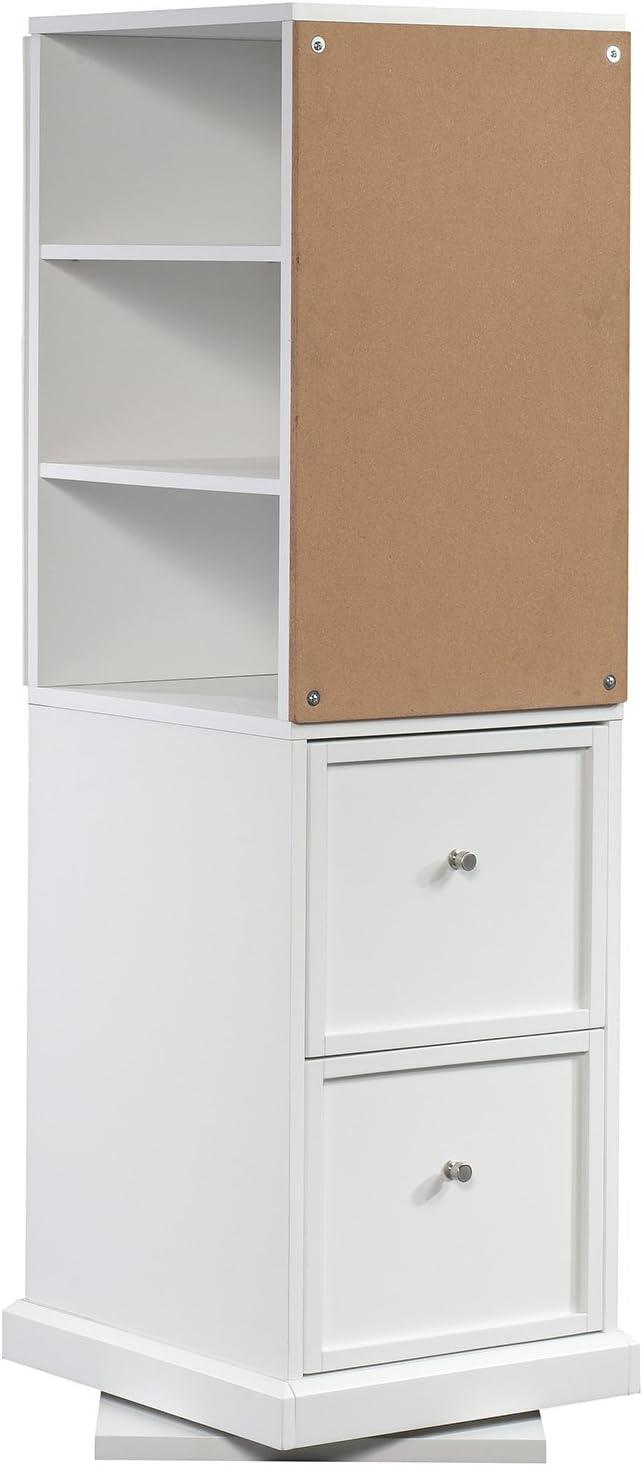 Sauder Craft Pro Series Craft Tower White: Modern Home Office Cabinet, Particle Board, 57.795" Height