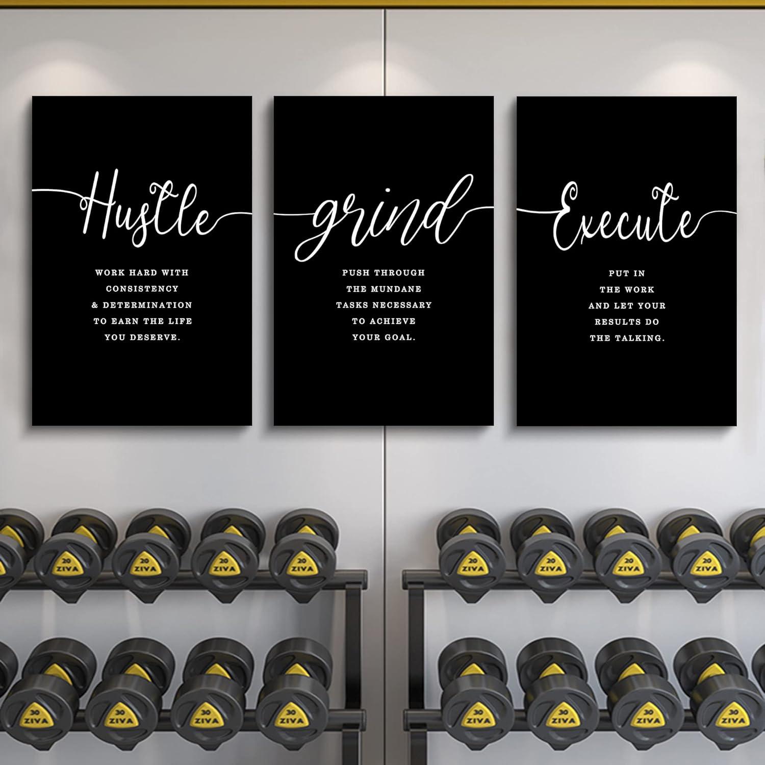 Asdg12s-Motivational Wall Art - Inspirational Canvas Poster Prints Black Quotes Paintings Picture Entrepreneur Positive Quotes Office Wall Decor Decoration for Living Room Bedroom