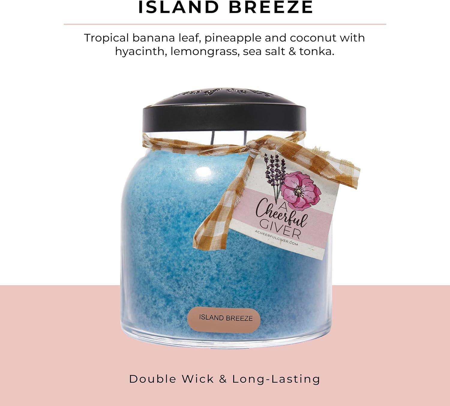 34oz Papa Jar Candle-Island Breeze