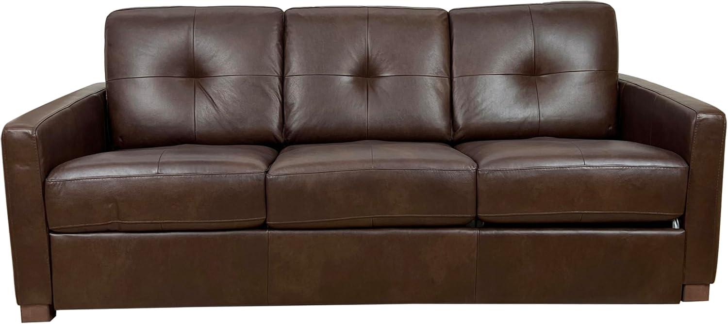 80.6'' Leather Sleeper Sofa