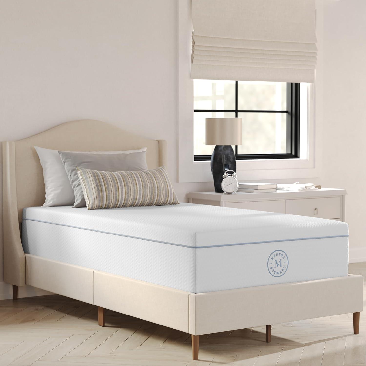 Martha Stewart Martha Stewart SleepComplete Medium Support Dual-Action Green Tea Cooling Memory Foam Mattress
