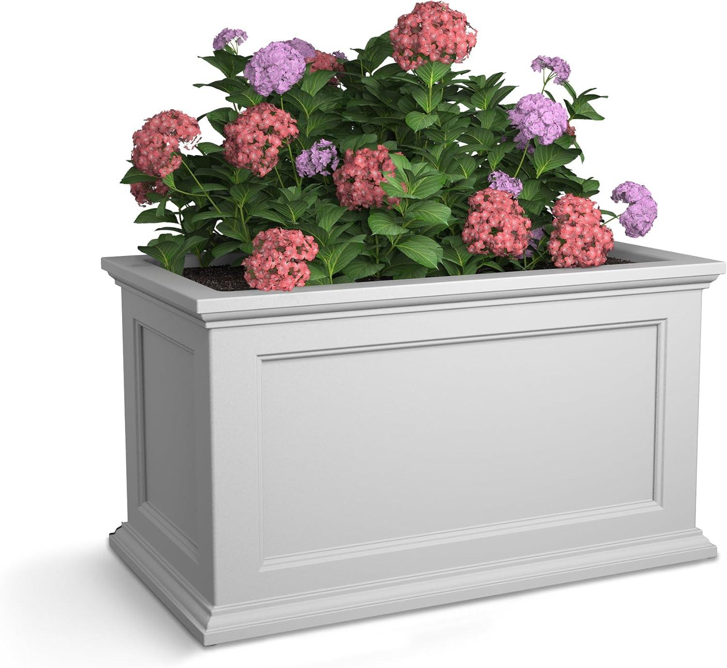 Anastasiya 20"x36" Resin Planter with Water Reservoir